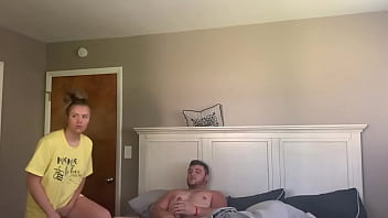 Wife's friend gets naughty on her husband's bed