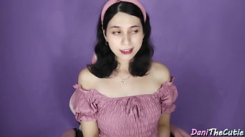 DaniTheCutie, a trans woman with a doll-like face, craves a romantic evening and eagerly performs oral sex to silence her partner's desires